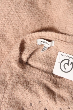 Дамски пуловер Wild Flower, Размер S, Цвят Розов, Цена 4,93 лв.