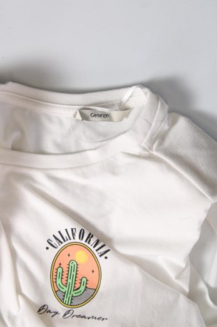 Μπλουζάκι αμάνικο παιδικό George, Μέγεθος 13-14y/ 164-168 εκ., Χρώμα Λευκό, Τιμή 2,47 €