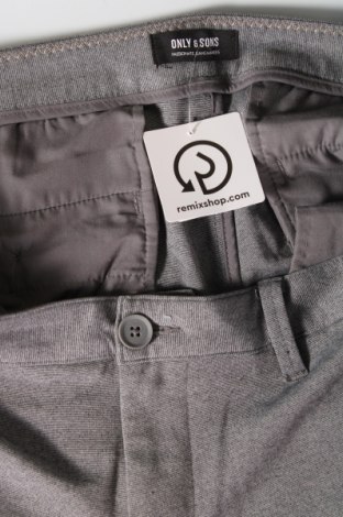 Ανδρικό παντελόνι Only & Sons, Μέγεθος L, Χρώμα Γκρί, Τιμή 7,82 €