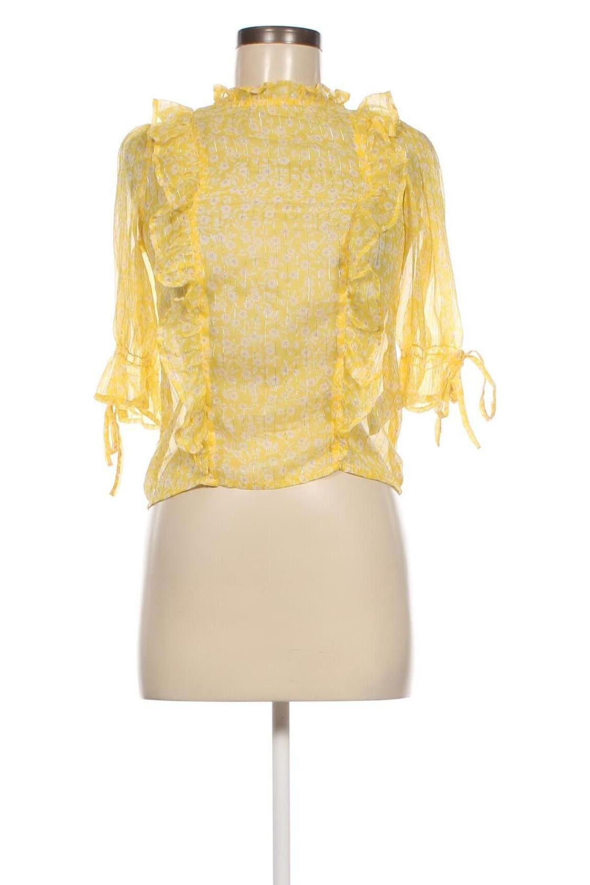 Дамска блуза Pimkie, Размер XXS, Цвят Жълт, Цена 5,27 лв.