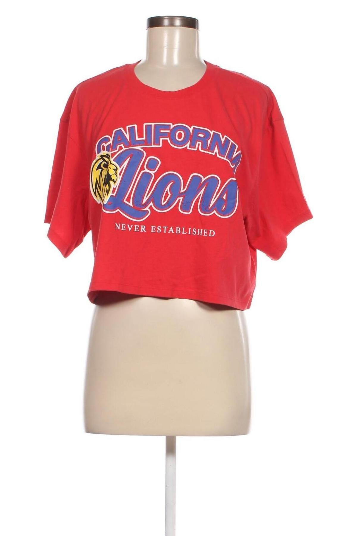 Damen T-Shirt Review, Größe S, Farbe Rot, Preis 4,93 €