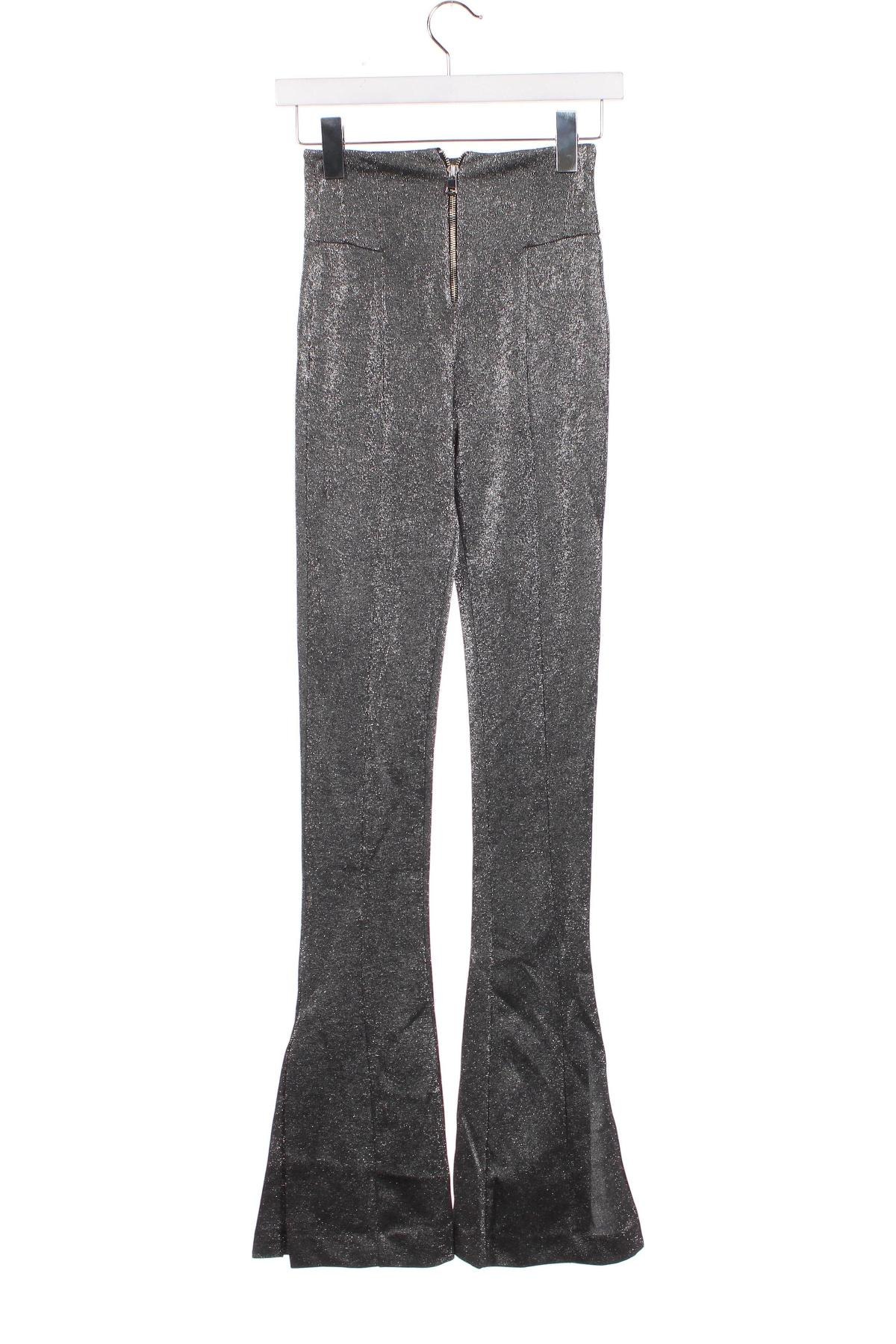 Damenhose Bershka, Größe XS, Farbe Silber, Preis € 23,71