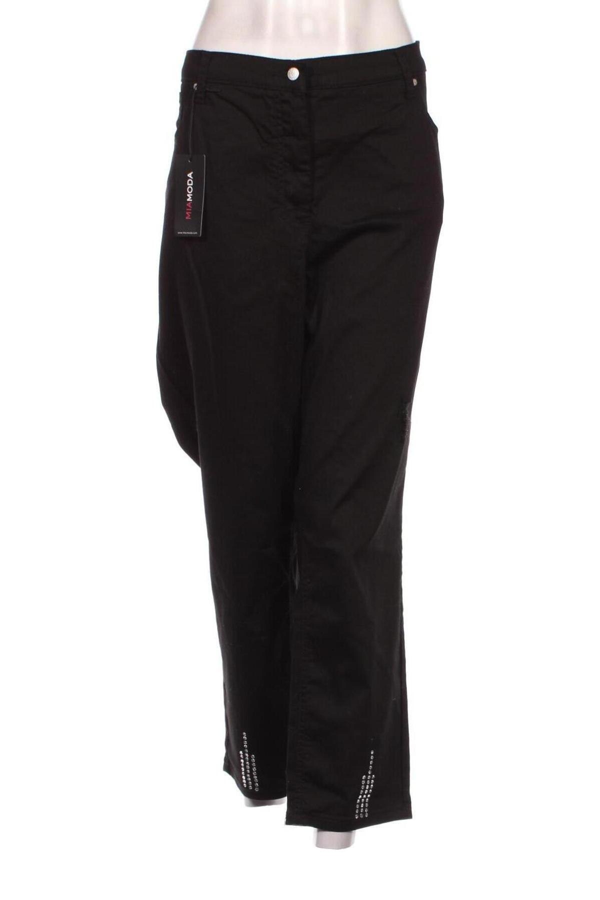 Дамски панталон Mia Moda, Размер 4XL, Цвят Черен, Цена 26,10 лв.