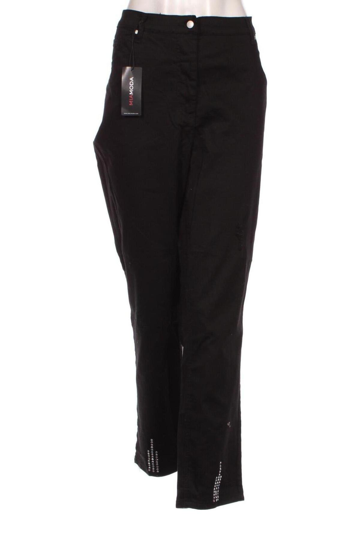Дамски панталон Mia Moda, Размер 3XL, Цвят Черен, Цена 26,10 лв.