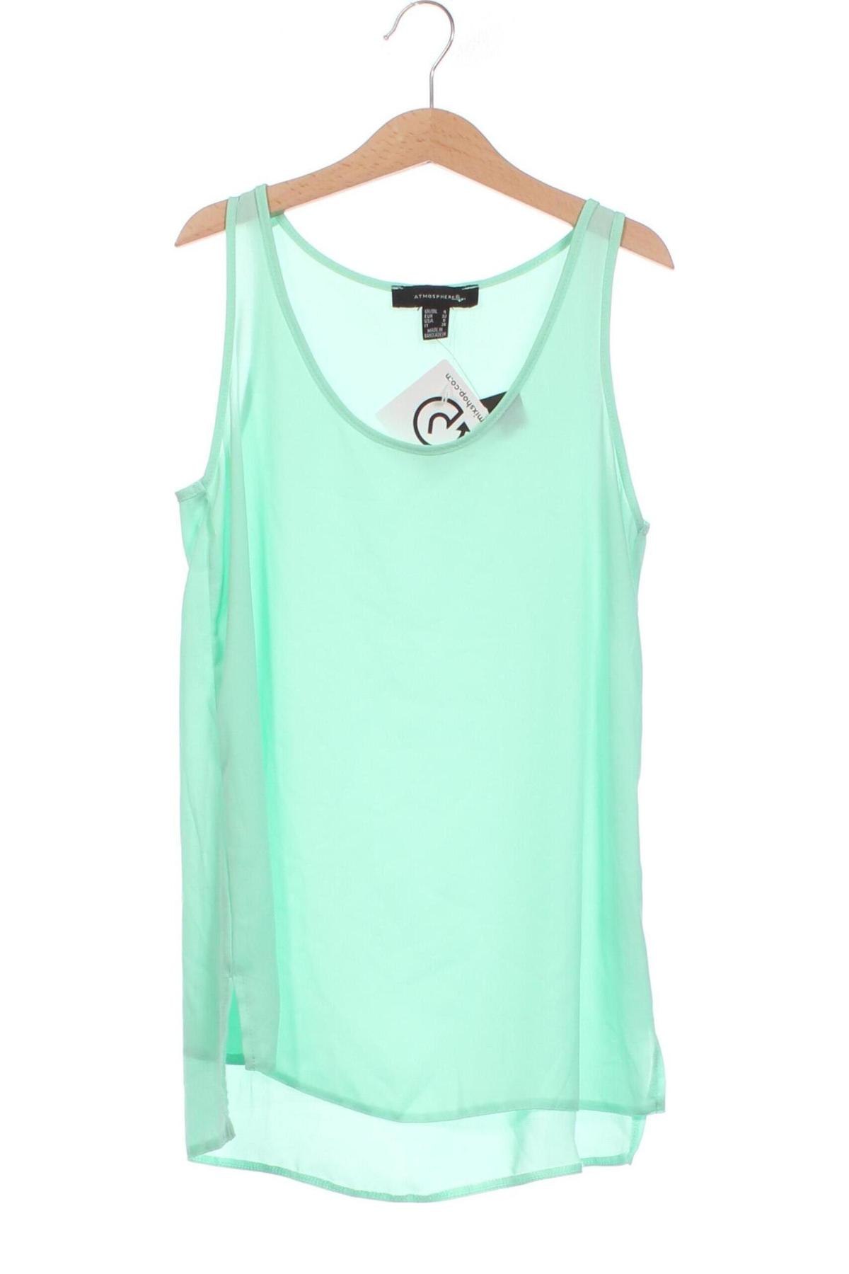 Γυναικείο αμάνικο μπλουζάκι Atmosphere, Μέγεθος XXS, Χρώμα Πράσινο, Τιμή 10,74 €
