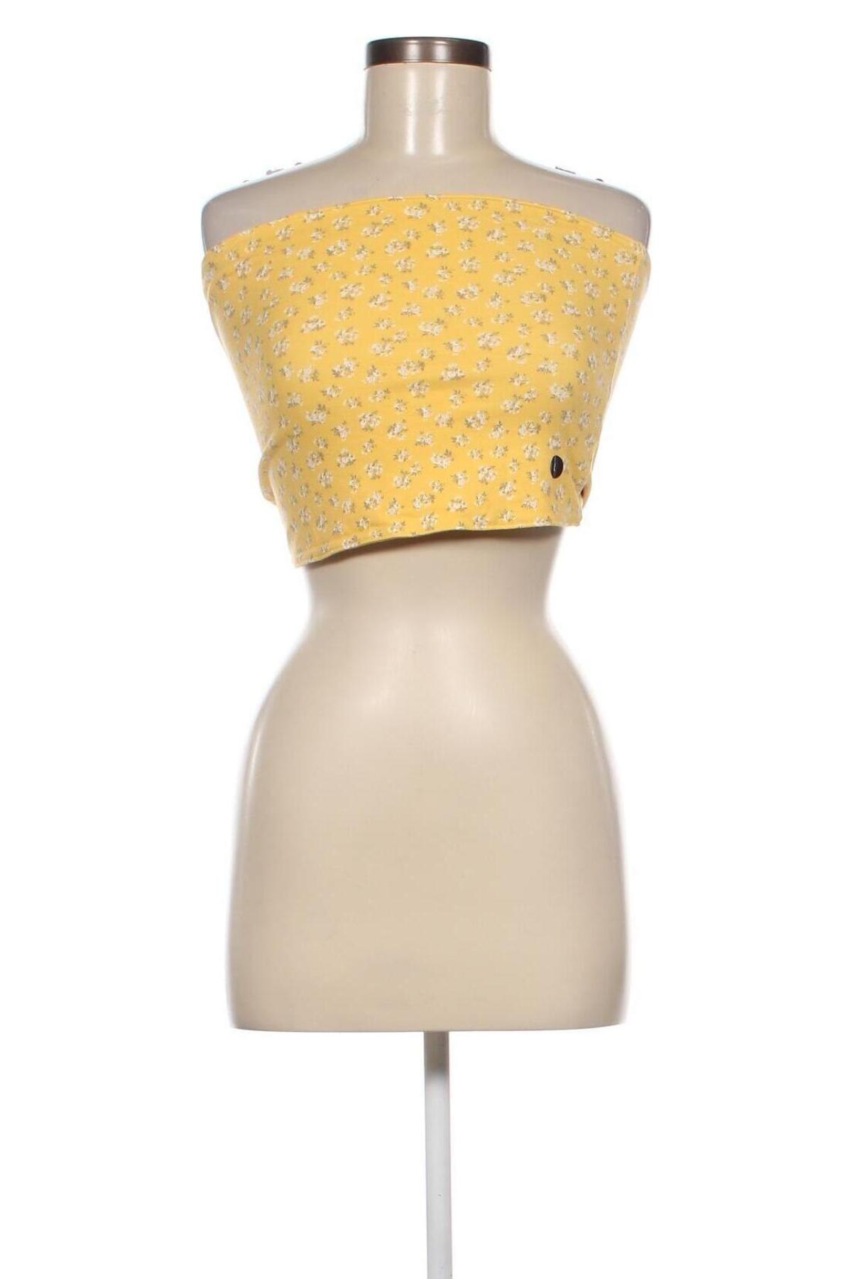 Γυναικείο αμάνικο μπλουζάκι Hollister, Μέγεθος XL, Χρώμα Κίτρινο, Τιμή 3,14 €