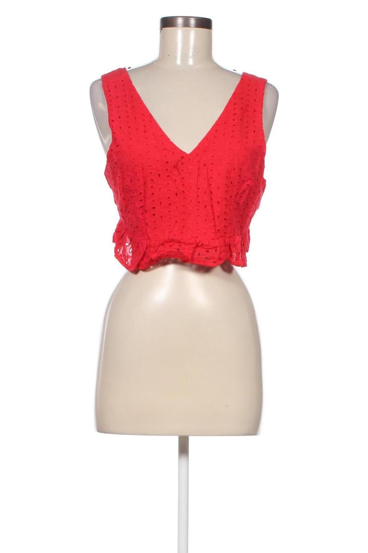 Γυναικείο αμάνικο μπλουζάκι SHEIN, Μέγεθος L, Χρώμα Κόκκινο, Τιμή 3,57 €