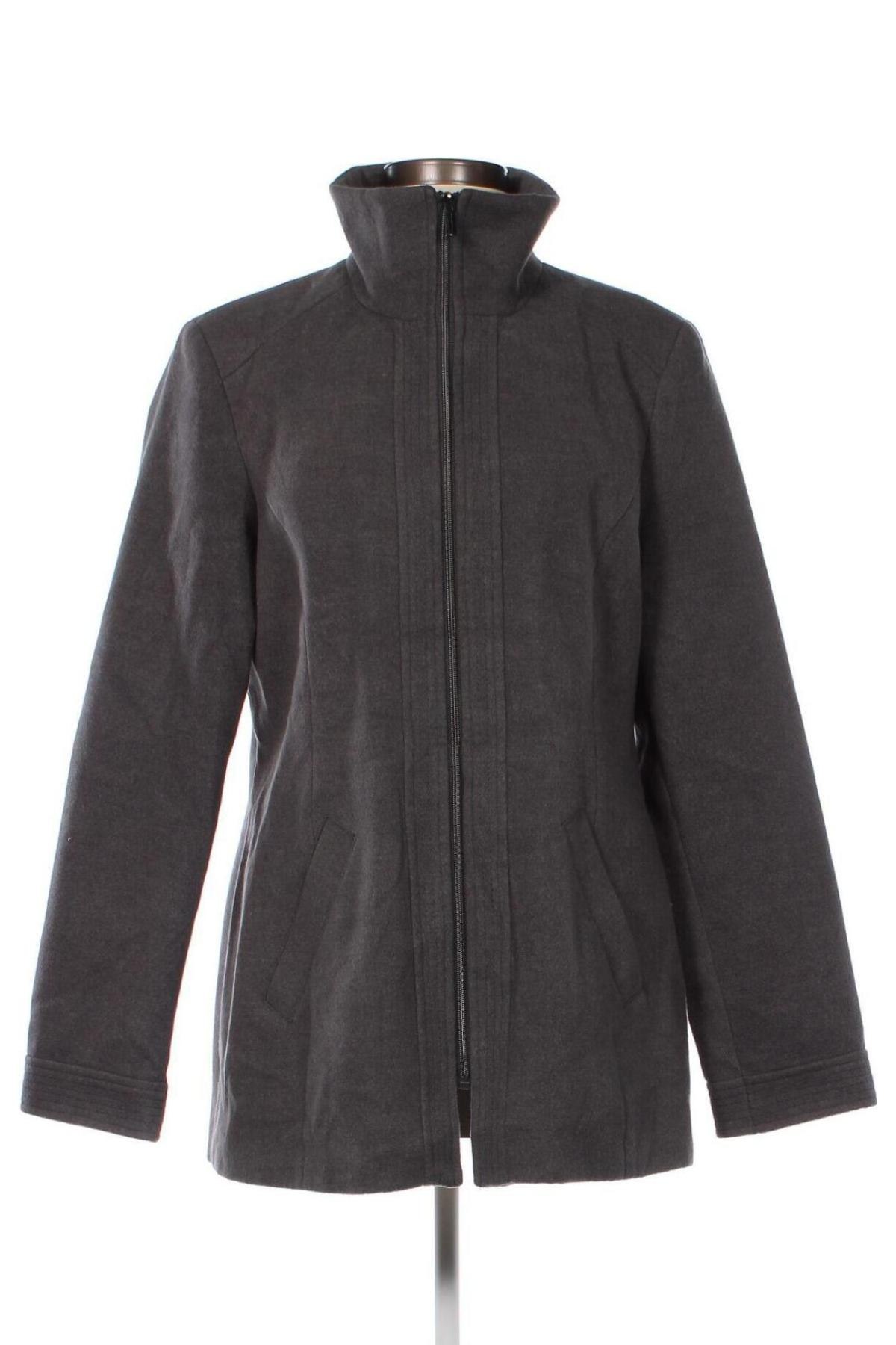 Γυναικείο παλτό Faded Glory, Μέγεθος L, Χρώμα Γκρί, Τιμή 19,86 €