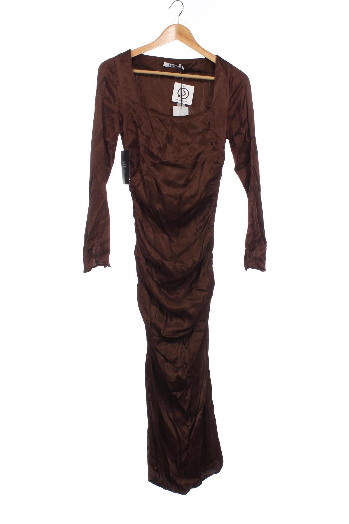Kleid NA-KD, Größe XS, Farbe Braun, Preis 52,58 €