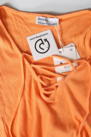 Damen Shirt Bershka, Größe XS, Farbe Orange, Preis 6,49 €