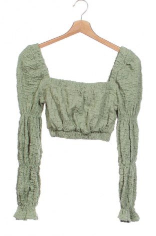 Bluză de femei Bershka, Mărime XS, Culoare Verde, Preț 26,99 Lei