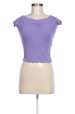 Damen Shirt Stradivarius, Größe L, Farbe Lila, Preis € 3,99