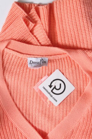 Damen Strickjacke, Größe M, Farbe Orange, Preis 9,49 €