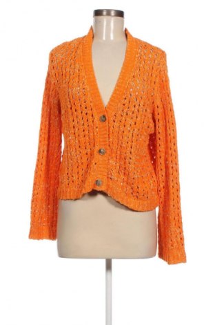 Damen Strickjacke Free Quent, Größe L, Farbe Orange, Preis 9,99 €