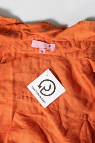 Damenbluse Just Linen, Größe S, Farbe Orange, Preis 7,49 €