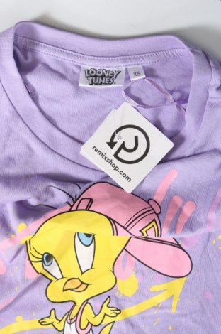 Damen T-Shirt Looney Tunes, Größe XS, Farbe Lila, Preis € 5,99