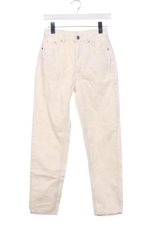 Damskie jeansy Pull&Bear, Rozmiar XS, Kolor ecru, Cena 33,99 zł