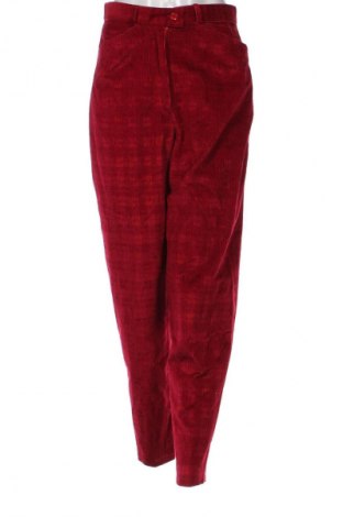 Pantaloni de velvet de femei, Mărime S, Culoare Roșu, Preț 32,99 Lei