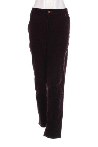 Pantaloni de velvet de femei, Mărime 3XL, Culoare Maro, Preț 46,99 Lei