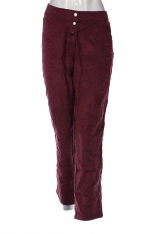 Pantaloni de velvet de femei Bexleys, Mărime XL, Culoare Roșu, Preț 37,99 Lei