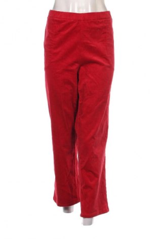 Damen Cordhose Denim&Co., Größe XL, Farbe Rot, Preis 8,99 €