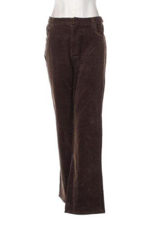 Pantaloni de velvet de femei Departure, Mărime XL, Culoare Maro, Preț 39,99 Lei