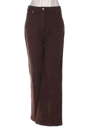 Pantaloni de velvet de femei Even&Odd, Mărime M, Culoare Maro, Preț 64,99 Lei