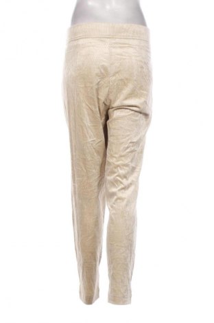 Pantaloni de velvet de femei Raffaello Rossi, Mărime L, Culoare Bej, Preț 78,99 Lei