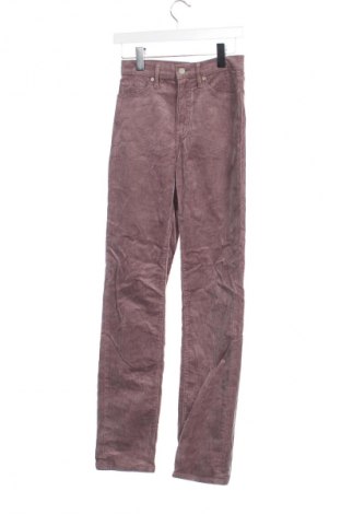 Pantaloni de velvet de femei Uniqlo, Mărime XS, Culoare Mov deschis, Preț 27,99 Lei