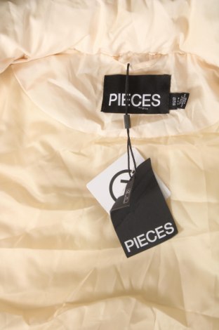 Vestă de femei Pieces, Mărime M, Culoare Ecru, Preț 253,49 Lei