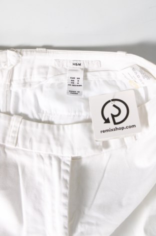 Pantaloni de femei H&M, Mărime S, Culoare Alb, Preț 44,99 Lei