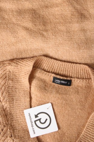 Damenpullover Laura Torelli, Größe S, Farbe Beige, Preis 7,99 €