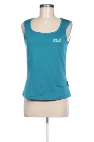 Damen Sporttop Jack Wolfskin, Größe M, Farbe Blau, Preis 3,99 €