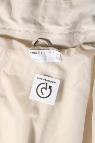 Dámska kožená bunda  ASOS, Veľkosť 3XL, Farba Kremová, Cena  31,71 €