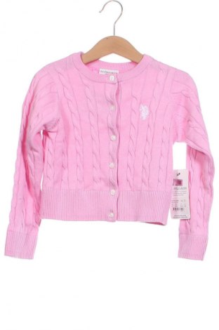 Kinder Strickjacke U.S. Polo Assn., Größe 2-3y/ 98-104 cm, Farbe Rosa, Preis € 21,99