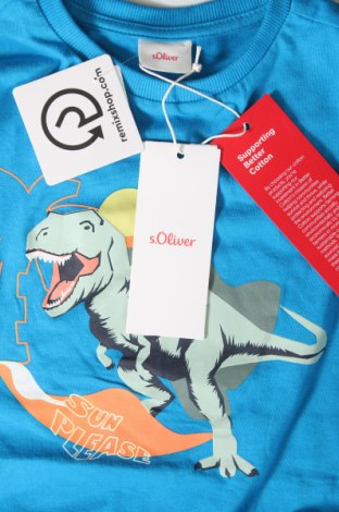 Dziecięcy T-shirt S.Oliver, Rozmiar 5-6y/ 116-122 cm, Kolor Niebieski, Cena 54,99 zł