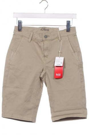 Pantaloni scurți pentru copii S.Oliver, Mărime 12-13y/ 158-164 cm, Culoare Bej, Preț 131,79 Lei