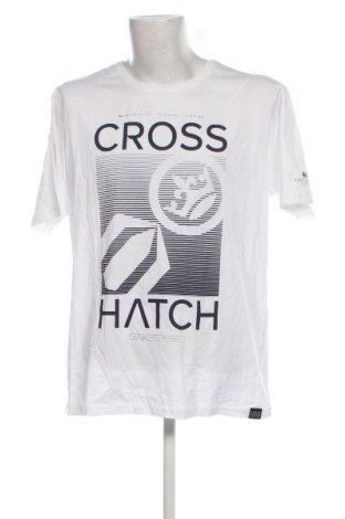 Herren T-Shirt Crosshatch, Größe 3XL, Farbe Weiß, Preis € 10,99