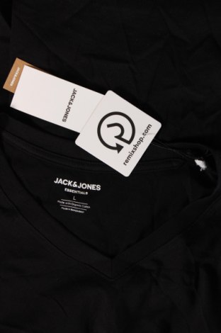 Ανδρικό t-shirt Jack & Jones, Μέγεθος L, Χρώμα Μαύρο, Τιμή 10,49 €