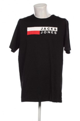 Ανδρικό t-shirt Jack & Jones, Μέγεθος XXL, Χρώμα Μαύρο, Τιμή 21,99 €