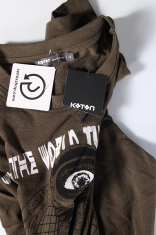 Męski T-shirt Koton, Rozmiar S, Kolor Zielony, Cena 78,05 zł