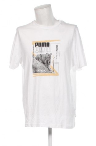 Ανδρικό t-shirt PUMA, Μέγεθος XL, Χρώμα Λευκό, Τιμή 21,99 €