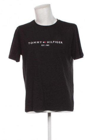 Męski T-shirt Tommy Hilfiger, Rozmiar XXL, Kolor Czarny, Cena 143,99 zł