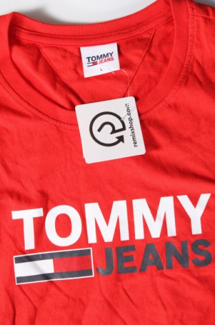 Pánske tričko  Tommy Jeans, Veľkosť L, Farba Červená, Cena  22,95 €