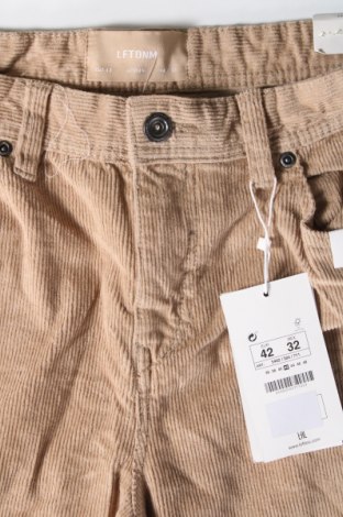 Pantaloni raiați de bărbați Lefties, Mărime M, Culoare Bej, Preț 91,99 Lei