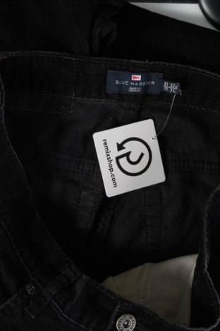 Pantaloni raiați de bărbați Marks & Spencer Blue Harbour, Mărime M, Culoare Negru, Preț 37,99 Lei