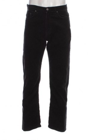 Pantaloni raiați de bărbați Marks & Spencer Blue Harbour, Mărime M, Culoare Negru, Preț 37,99 Lei