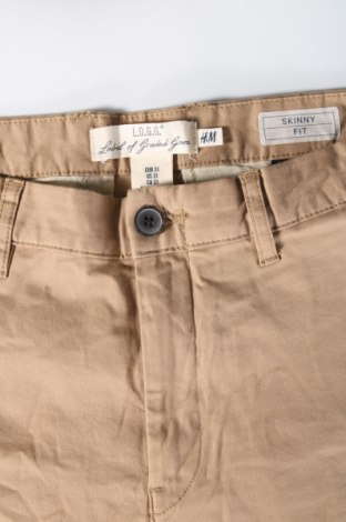 Herrenhose H&M L.O.G.G., Größe M, Farbe Beige, Preis 5,99 €