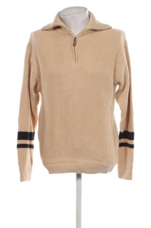 Herrenpullover, Größe L, Farbe Beige, Preis 9,49 €