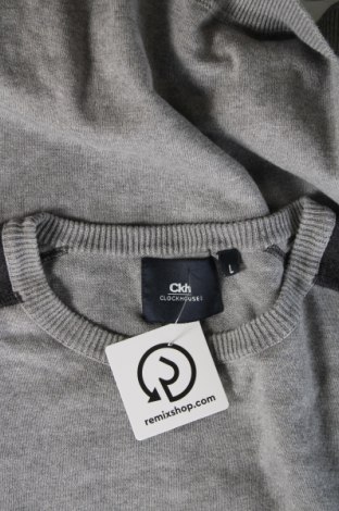 Herrenpullover Clockhouse, Größe L, Farbe Grau, Preis € 9,49